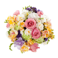 Naklejka premium Pastel colors bouquet