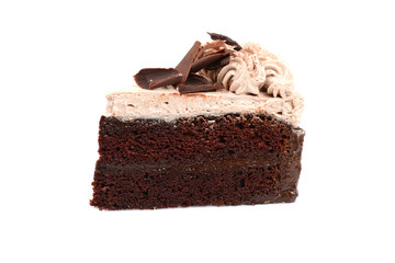 Chocolate Cake isolated in white background