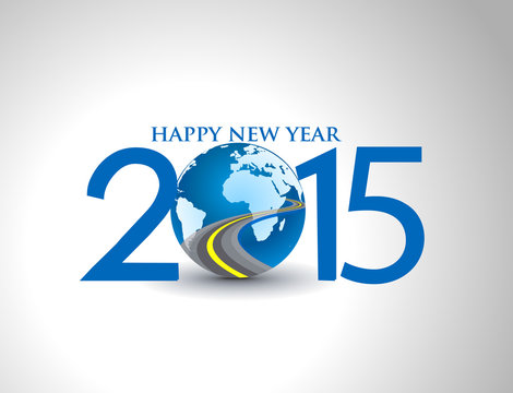 Happy new year 2015 Text Design