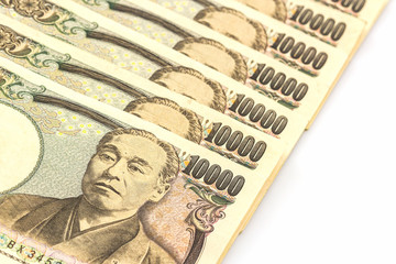 Japanese Yen banknotes .
