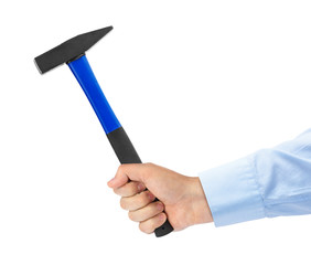 Hand with hammer