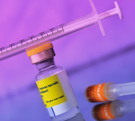 kit d'injection  : flacon et seringue jetable