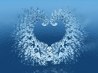 structure and reflection in the water