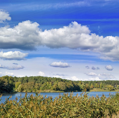 image of a river in the village