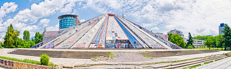 Pyramid of Tirana, Albania - obrazy, fototapety, plakaty