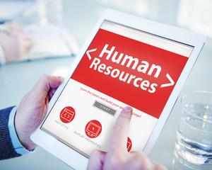 Internet Online Human Resources  Office Working Concept