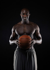 Fototapeta na wymiar African basketball player