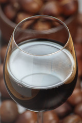 Red wine and sweet chestnuts.