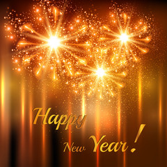 Happy New Year celebration background, easy editable - 73648920