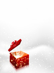 Gift box Christmas vector background, easy editable