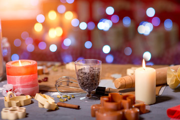Making ginger cookies on Christmas