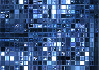 Fototapeta premium Blue glass mosaic