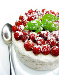 cherry dessert with pudding and jelly
