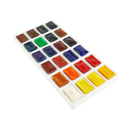 Pack of multiple watercolor container cases