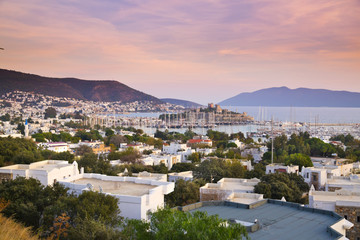 Naklejka premium Bodrum in sunset, Turkey