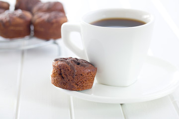 sweet dessert with chocolate and fruity jam