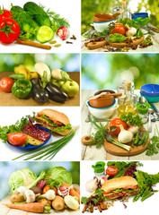 different vegetables closeup