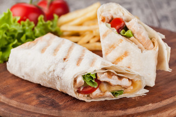 tortilla wrap, fajita