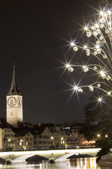A winter night in Zurich