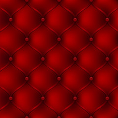 Red leather upholstery furniture. textured background