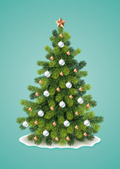 Detailed Christmas Tree