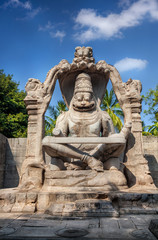 Fototapeta premium Narasimha statue in Hampi