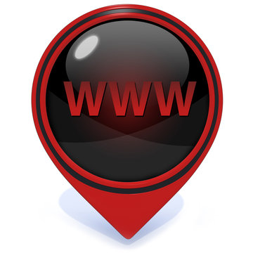 www pointer icon on white background