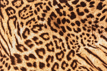texture of print fabric stripes leopard