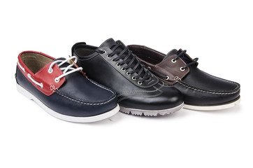 Male shoes isolated on white