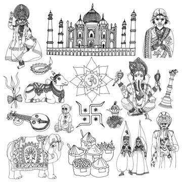 India sketch set