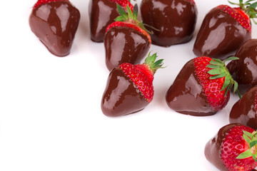Strawberries in chocolate