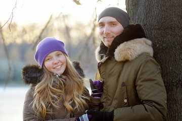 Fototapeta premium Happy young couple