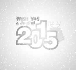 2015 New Year and Happy Christmas background