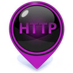 http pointer icon on white background