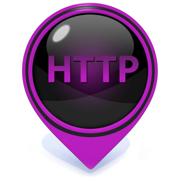 http pointer icon on white background