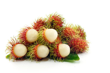 rambutan isolated on white background