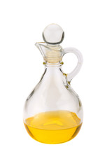 .decanter glass with oil