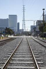 Fototapeta premium Railroad tracks New Orleans USA