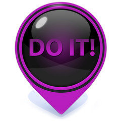 Do it pointer icon on white background