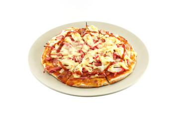 Pizza isolated on white background