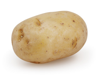 Potato isolated on white background with clipping path