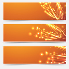 Bright cable bandwidth speed swoosh header