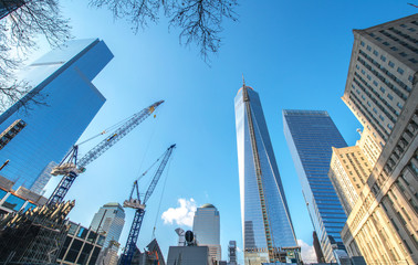 Panorama of downtown Manhattan