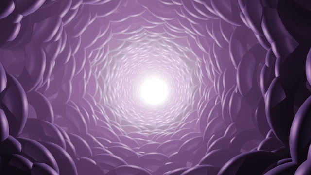 Abstract purple wormhole, loop-able