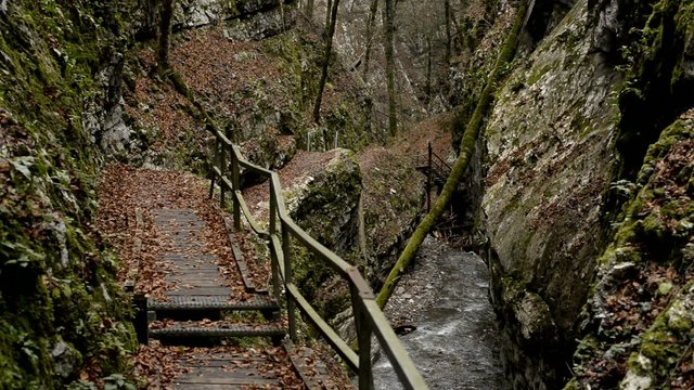 walking through djavolji prolaz, gorski kotar