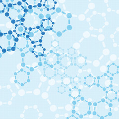 Abstract molecules medical background