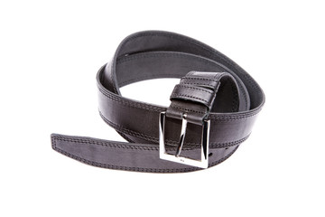 Man's fashion belt isolated on a white background