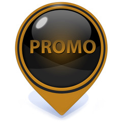 Promo pointer icon on white background