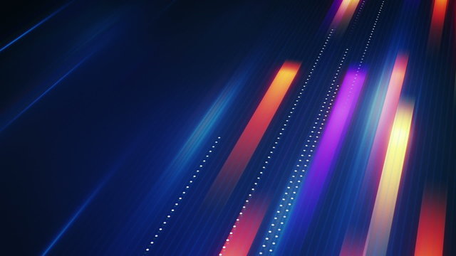 fast moving stripes symbolizing data transfer loop back