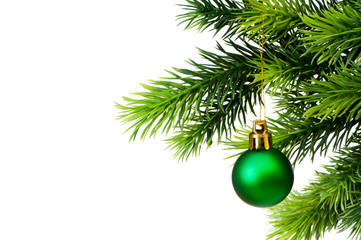 Christmas decoration isolated on the white